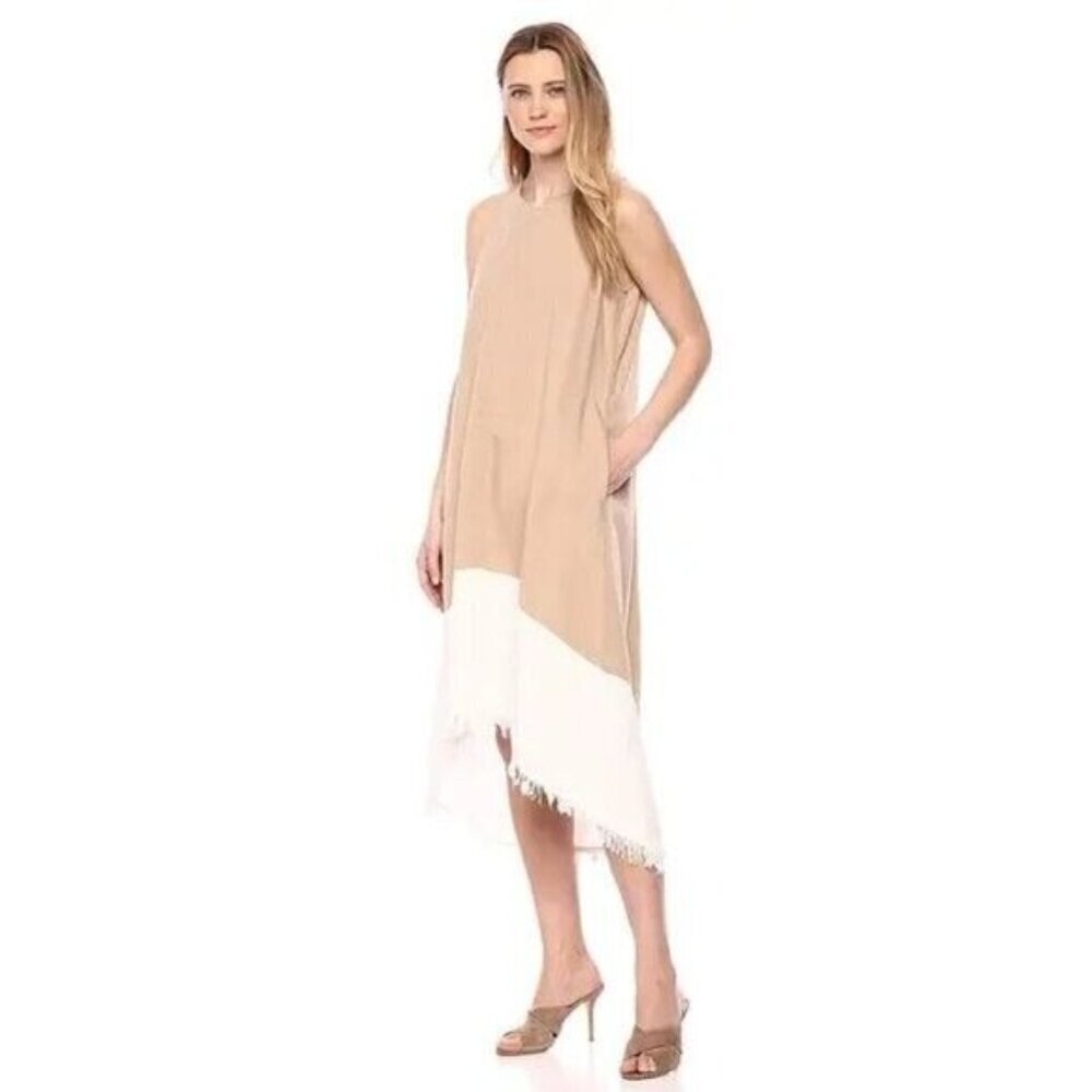 Nanette‎ Lepore Knit Sleeveless Fridge Hem Oh So Pretty Colorblock Sift Dress 12